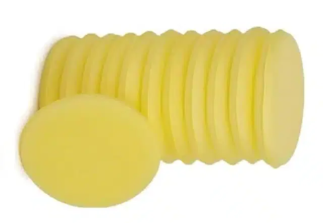 Durable Car Cleaning Sponge, Yellow, Pack of 12