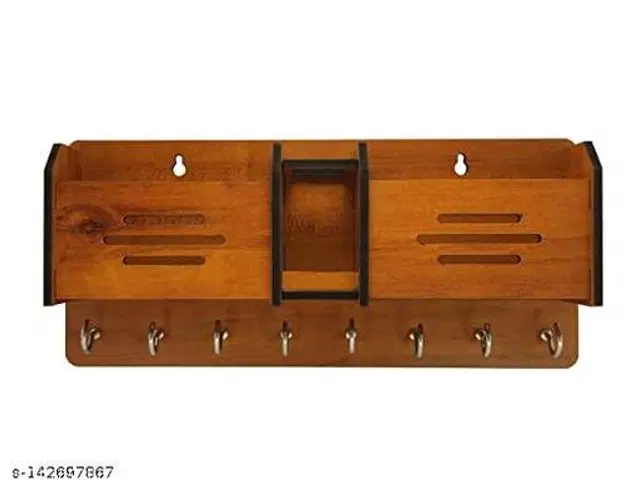 Wooden Key Holder, Brown