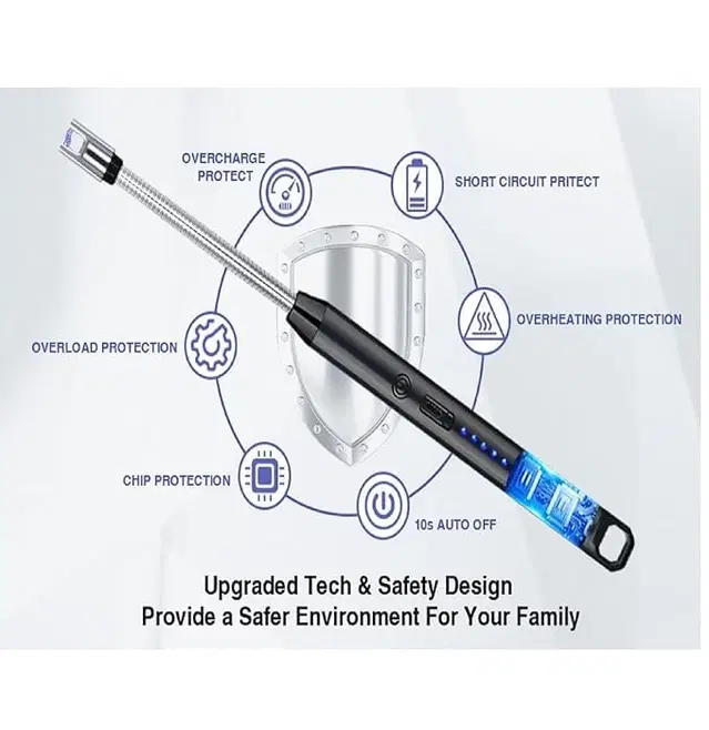 Type-C Rechargeable Electric Lighters for Kitchen,Multicolour