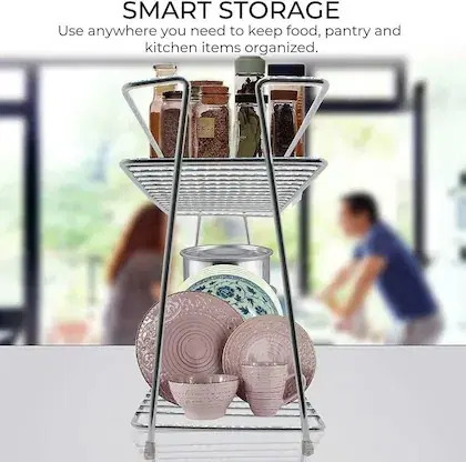 Stainless Steel Spice Rack (Silver)