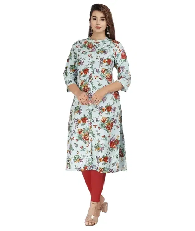 Pure Cotton Kurti for Women (Multicolor, S)