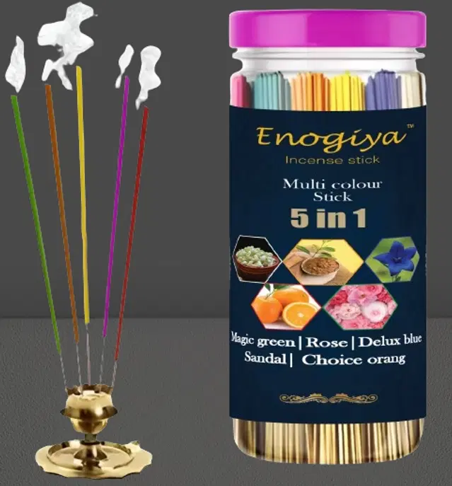 Enogiya Pure 5-in-1 Mix Flavoured Incense Sticks, 400 g