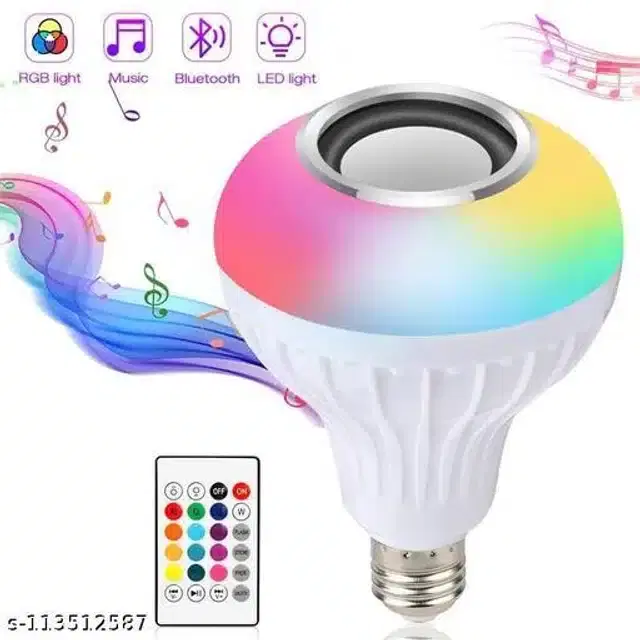 LED Bluetooth Speaker Bulb, Multicolor