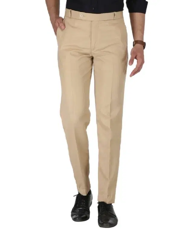 Cotton Trouser for Men (Beige, 28)