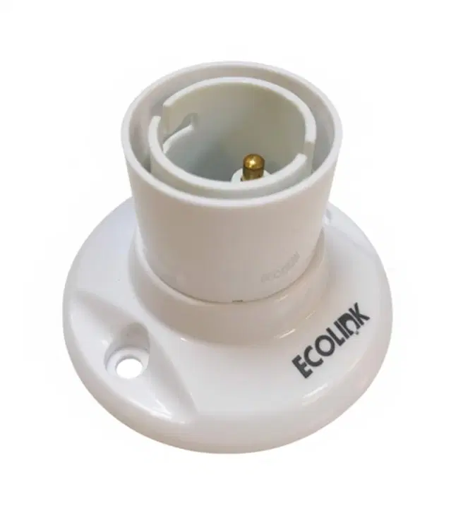 EcoLink Lamp Holder Straight Economy | Affordable Lamp Base | Reliable Grip | Heat-Safe | Standard Lighting Holder For Daily Use| Pack Of 1