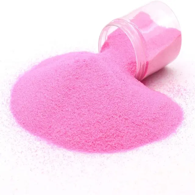 Bright Bloom Rangoli Powder for Diwali Floor Decoration, Dark Pink, 100 g