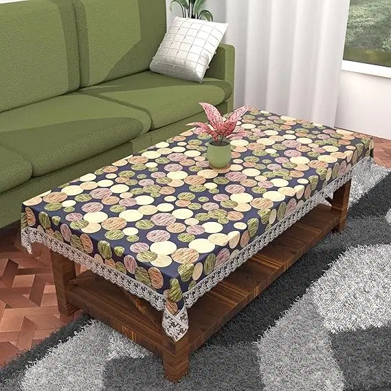 PVC Table Cover, Multicolor, 40x60 Inches