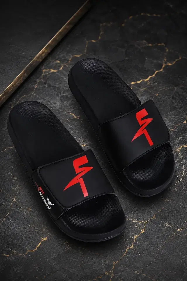 Sliders for Men (Black, 6)