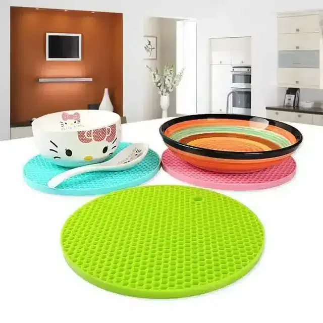 K Kudos Silica Silicone Gel Heat Resistant Place Trivets Mat