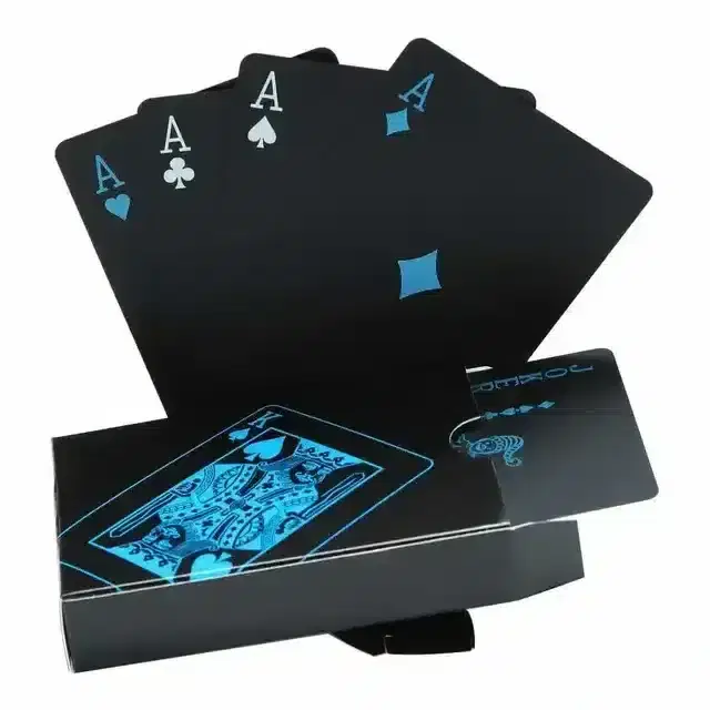 K Kudos Refurbished Black Playing Card, Open