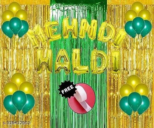 50 Pcs Balloons Decoration Kit, Multicolour, Set of 1