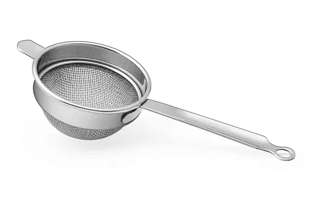Inox round tea Strainer, 8cm Dia, Pack of 1