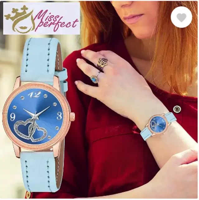 Leather Strap Analog Watch for Women & Girls (Multicolor)