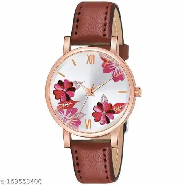 Analog Watch for Women (Brown)