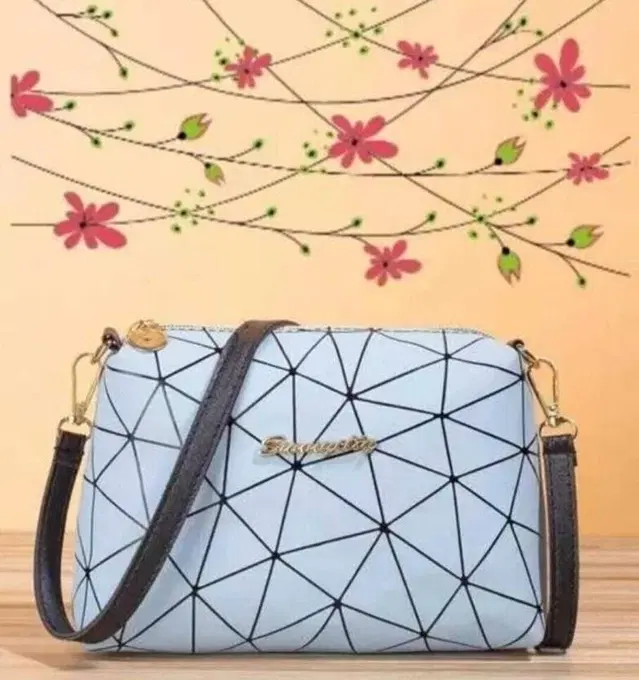 Pu Sling Bag For Women, Grey