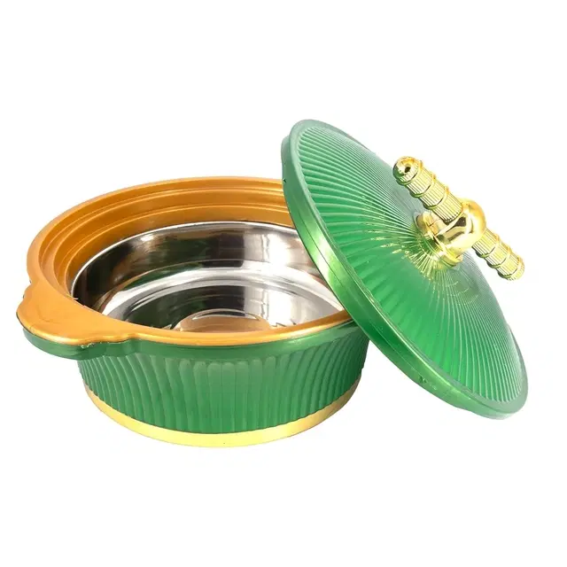 Stainless Steel Casseroles, Green  (2500 ml)