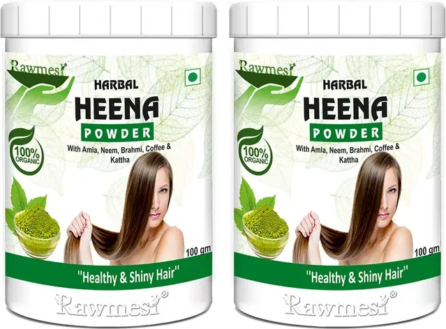 Pure Organic Herbal Henna Mehndi Powder, 100 g, Pack of 2