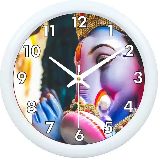 Analog Wall Clock for Home, White