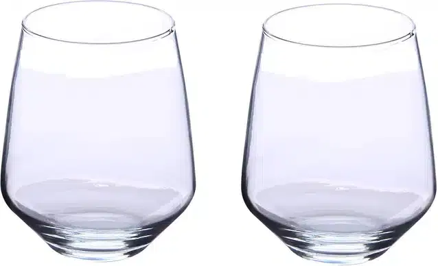 Liquor cum Cocktail Glasses, Transparent, 350 ml, Pack of 2