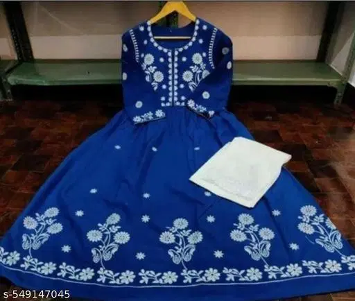 12 Gms Rayon Embroidery Work Black, Blue (XXXL)