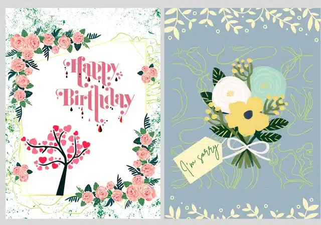 Birthday Greeting Cards, Multicolor