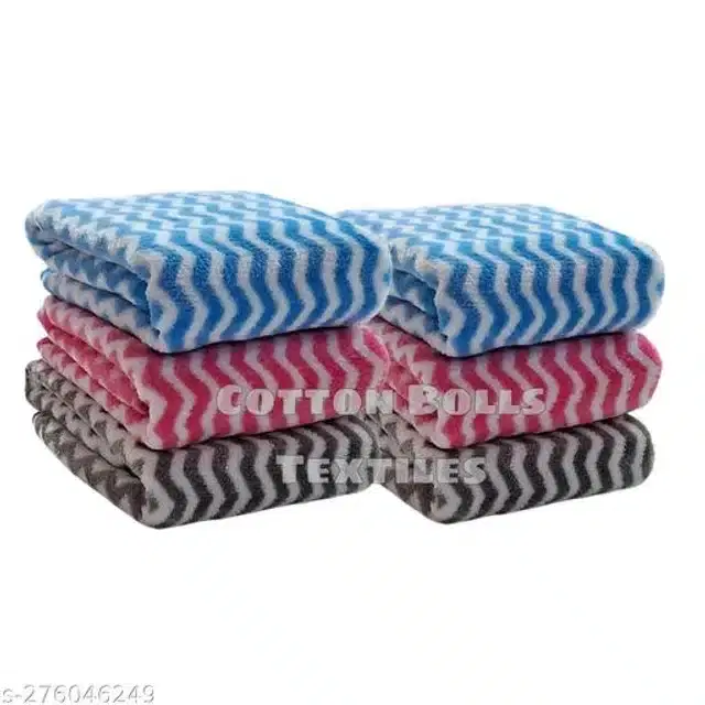 Microfibre Hand & Face Towels, Multicolor, 25x40 cm, Pack of 6