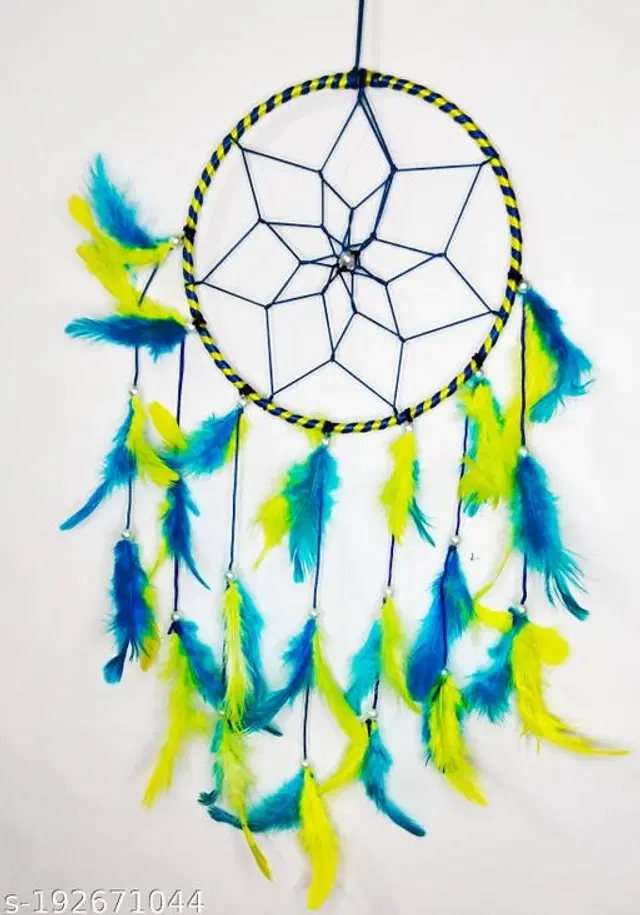 Feather Wall Hanging Dream Catcher, Multicolor