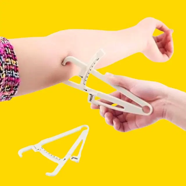 Lightweight Eco-Friendly Body Fat Measuring Caliper, Multicolor, Pack of 1