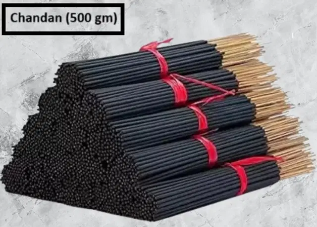 Premium Natural Handmade Loose Chandan Agarbatti, 500 g