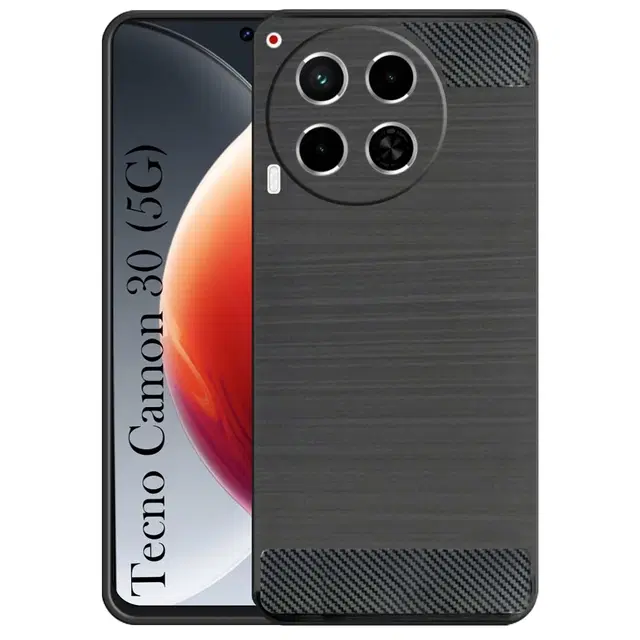 Pvc Back Cover For Tecno Camon 30 5G, Black