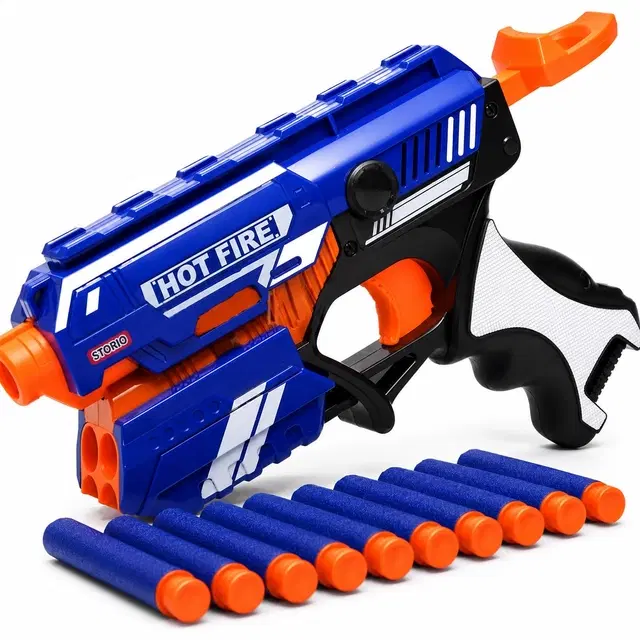 Storio Blaze Storm Soft Bullet Gun With 10 Foam Bullets
