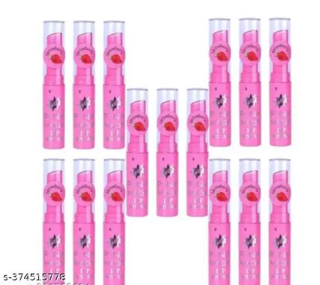 Magic Strawberry Lip Balm, Pink, Pack of 15
