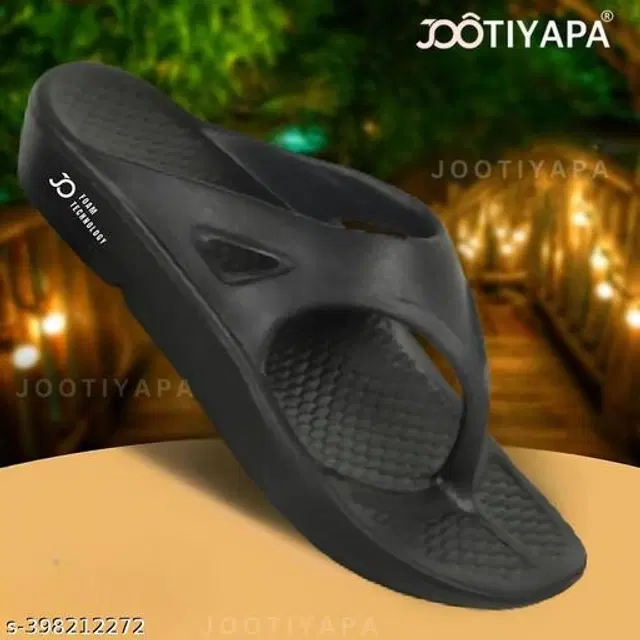 Flipflops for Women (Black, 6)