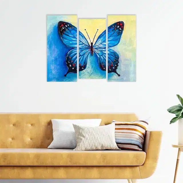 Wooden Wall Paintings, Set of 1, Multicolor, 24x16 Inches