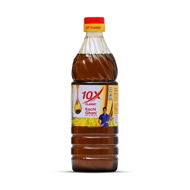10x Classic Kachi Ghani Mustard Oil 442 g