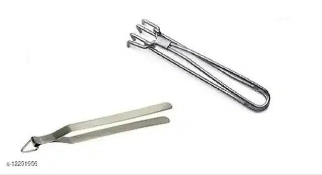 Stainless Steel Cooking Tongs, Multicolor, Set of 2