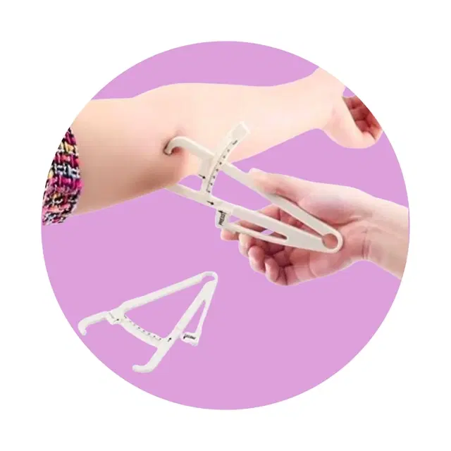 Lightweight Eco-Friendly Body Fat Measuring Caliper, Multicolor, Pack of 1