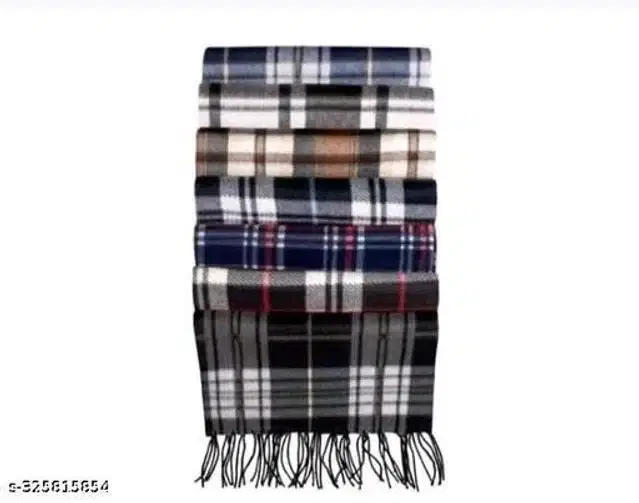 Wool Mufflers for Men, Set of 3 (Multicolour)