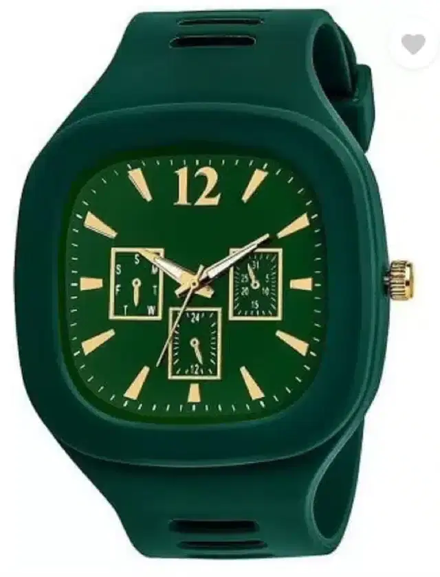 Unisex Analog Watch (Green)