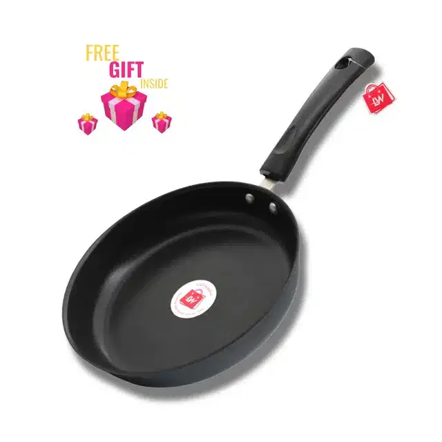 Non Stick Fry Pan with Surprise Gift, Grey, 1 L