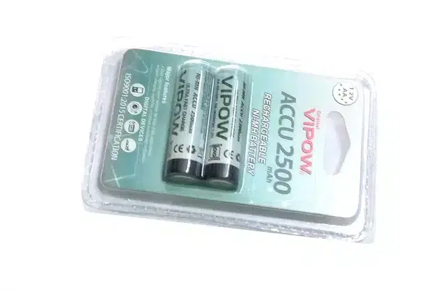 Vipow 2 X AA Rechargeable NI-MH Battery, Multicolor, 2500 mah, Pack of 2