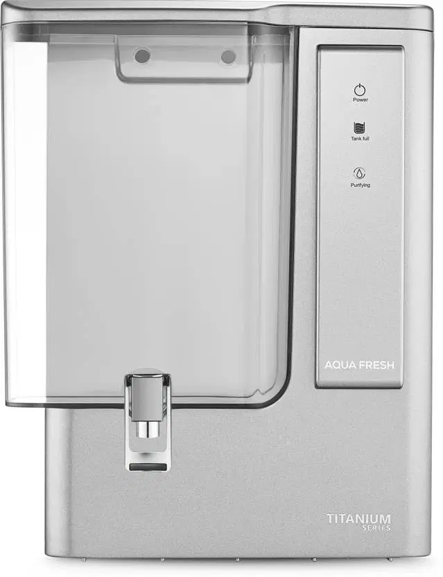 Aqua Fresh Titanium 8L RO+UV+UF+TDS+ALK+Copper Water Purifier (Silver) [Installation ₹500]