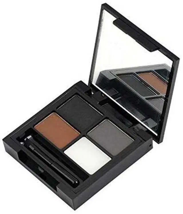Lenon Eyebrow Palette Shape My Brows 3 Brows Powder+1 Wax Cream Brow Eyebrow Kit Black, 5 g, S-56