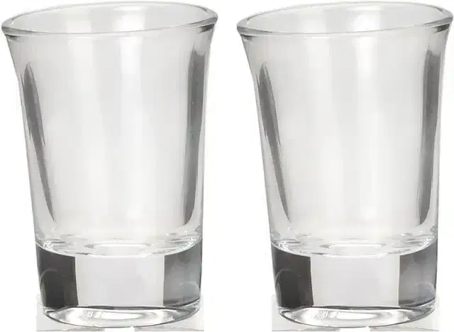 Liquor cum Cocktail Glasses, Transparent, 30 ml, Pack of 2
