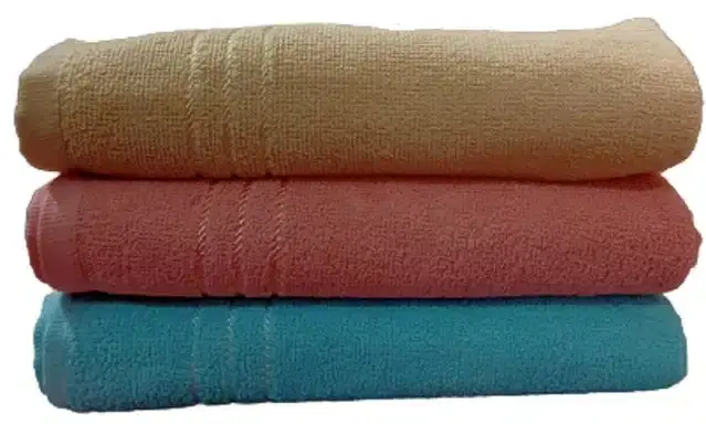 Cotton Hand & Face Towels, Multicolour, Pack of 3