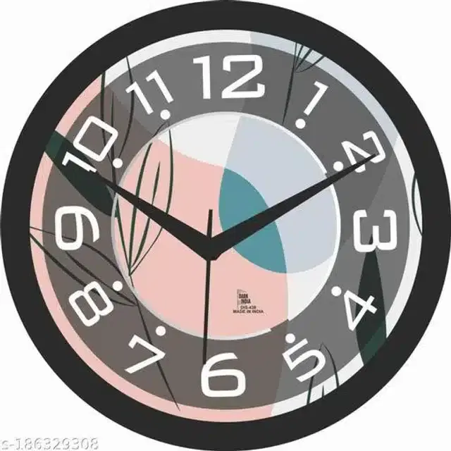 Designer Analog Wall Clock, Multicolor