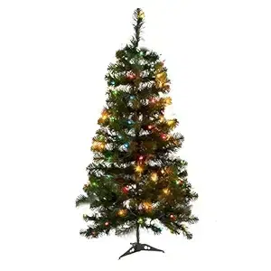Plastic Christmas Tree, Green, 4 Feet