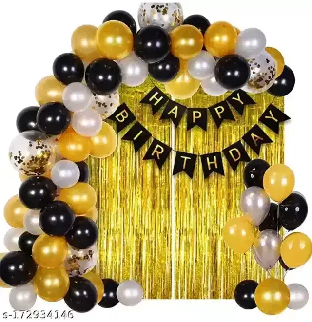 Birthday Decoration Kit, Multicolor, Pack of 27