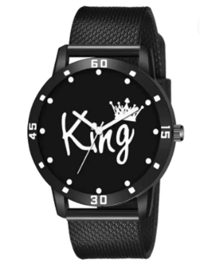 Analog Watch for Women & Girls (Black)