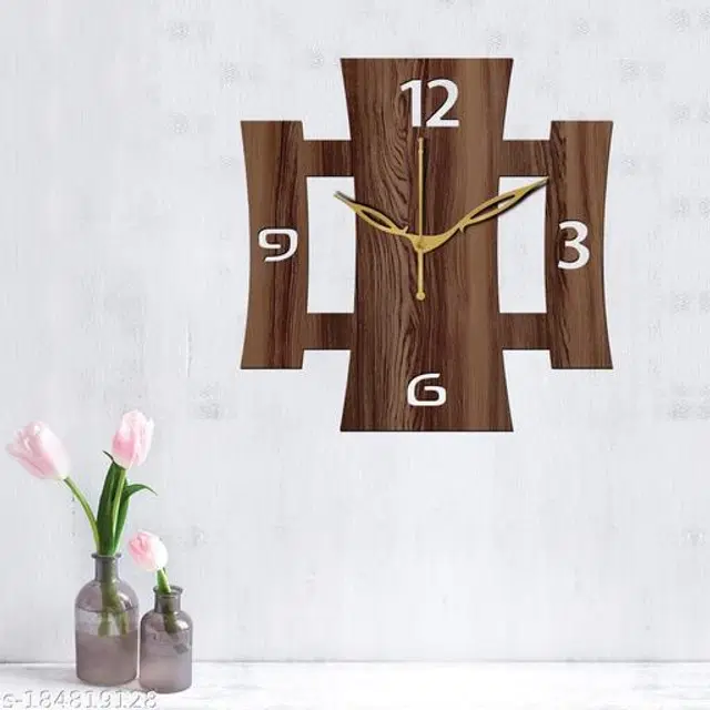 Wooden Wall Clock, Brown